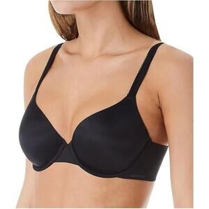 Calvin Klein Liquid Touch Lightly Lined Perfect Coverage Bra Black Size 40B 1930